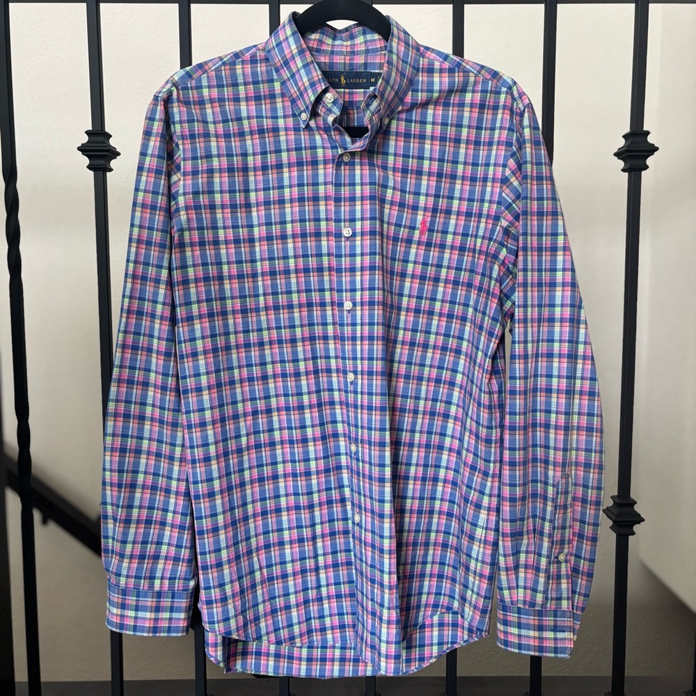 Ralph Lauren Button Down Plaid Patterned Pony Shi… - image 8